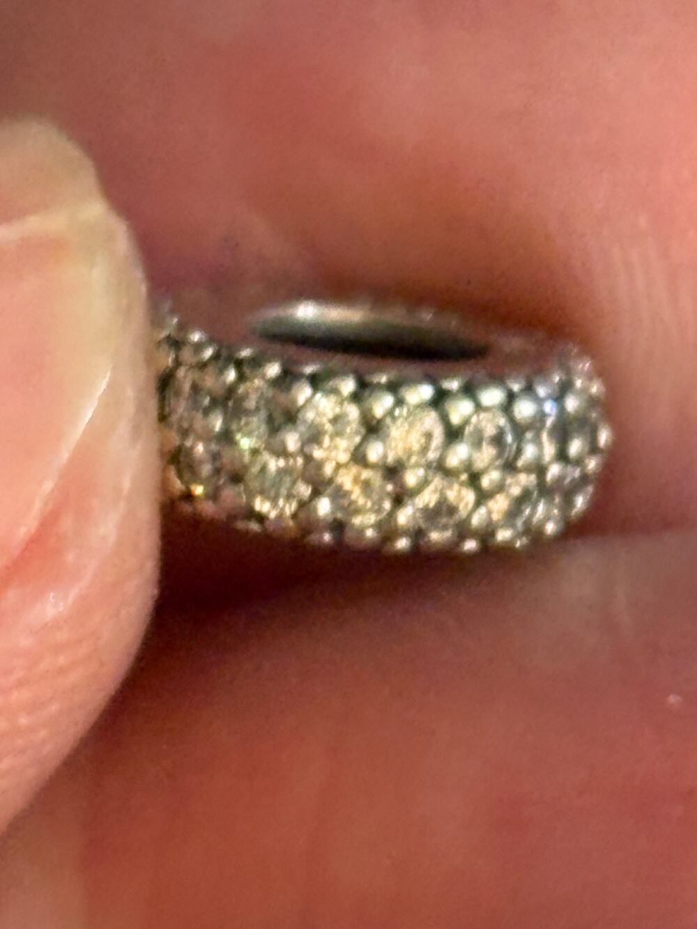 Pandora ALE 925 Sterling Silver Clear Pave CZ Spacer Charm